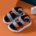 thumbnail image 3 of IUJSOY Kid Sandals Boy Summer Open Toe Sports Sandals Adjustable Straps for Toddler Little Big Kid, 3 of 5
