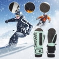 thumbnail image 2 of Fgnfyis Ski Gloves with Built-In Wrist Protection Water for Snowboarding and Ski Sports Blue, 2 of 4
