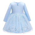 thumbnail image 4 of Robe de Princesse à Manches Longues pour Bébé Fille, Robe de Fête 12 m-5 T, 4 of 7