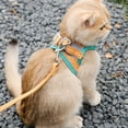 thumbnail image 3 of fastboy Soft Cat Leash And Harness Set For More Comfortable Walking Night Reflection Kitten Harness powder blue M, 3 of 6