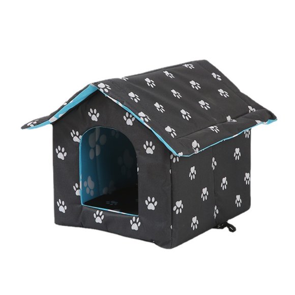 Collapsible Wild Tent For Pets, Outdoor Cat Houses With Insulated Pet Blankets, Foldable And Easy Store For Indoor And Outdoor Winter Use