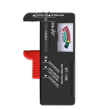 GJX Battery Tester Universal for AAA AA C D 9V Household Battery Checker Tester for Small Batteries Button Cell