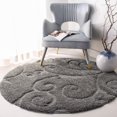 thumbnail image 1 of SAFAVIEH Florida Douglas Floral Vines Shag Area Rug, 1 of 8