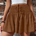 thumbnail image 1 of Shorts for Women, Womens Summer Fashion Solid Color Drawstring Shorts, 1 of 7