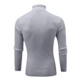 thumbnail image 4 of AherBiu Mens Turtleneck Sweaters Slim Fitted Casual Twisted Knitted Pullover Fall Winter Warm Sweaters, 4 of 5