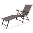 thumbnail image 3 of Costway Chaise Longue de Piscine Inclinable Mobilier de Patio Extérieur Réglable, 3 of 10