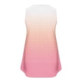 thumbnail image 4 of Dealovy Débardeurs Grande Taille pour Femmes Décontracté Sans Manches Col Rond Boutons Froncés Couleur Unie T-Shirts Amples Fluides, 4 of 4