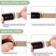 thumbnail image 5 of Metal Band Compatible with Fitbit Luxe Bands for Women Men Stainless Steel, 5 of 5
