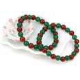 thumbnail image 3 of Bracelet Extensible en Perles Boule 8 mm en Agate Rouge de Qualité AA 7 Pouces Unisexe, 3 of 3