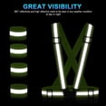 thumbnail image 2 of Safety Vest Reflective Running Gear, Adjustable Safety Vests for Men, 2 of 4