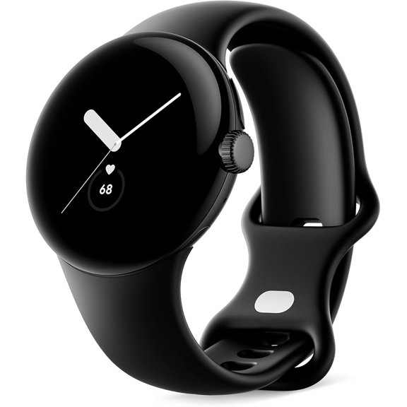 Refurbished Google Pixel Watch (2022) 41mm GQF4C (GPS Only, No Cellular) Matte Black Stainless Steel (Grade A+)