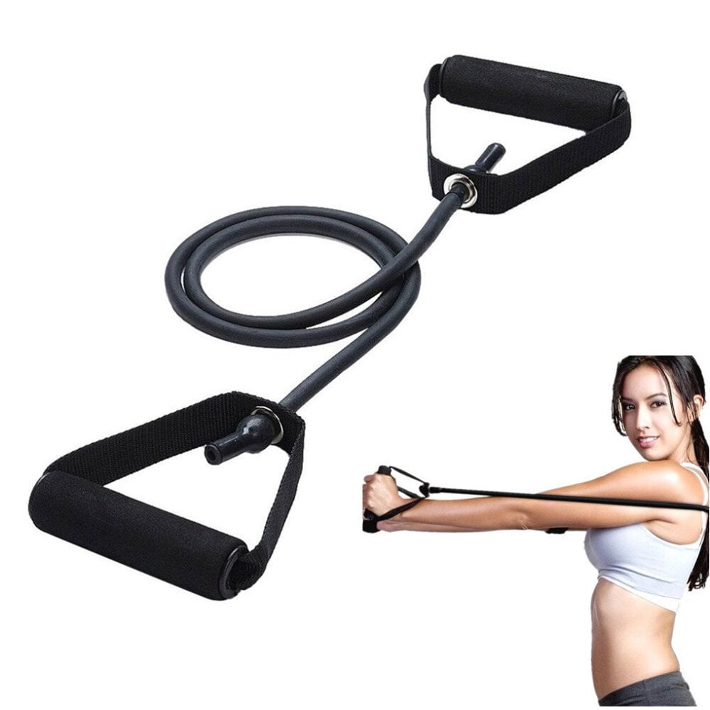 SUTENGDA Exercise Tubes with Handles Bands Resistance for Fitness Black