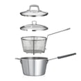thumbnail image 2 of Tramontina Pro Fusion Friteuse Antiadhésive en Aluminium Lourd de 5,5 Pintes 3,2 mm avec Couvercle, Progrey, Compatible Four, Compatible Lave-Vaisselle, 2 of 5
