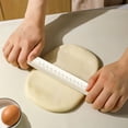 thumbnail image 4 of Cagogo Silicone Rolling Pin, Non-Stick Dough Roller with Measurement Marks for Baking, Stainless Steel Core Kitchen Roller for Pastries Pizza Fondant Bread, Essential Tool for Home Bakers and, 4 of 6