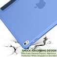 thumbnail image 3 of iPad PRO 12.9 Inch 2nd [ Pro 12.9 2 Gen 2017 ] A1670 A1671 MQEF2LL/A MQED2LL/A MQEE2LL/A MQDC2LL/A MQDD2LL/A MQDA2LL/A TriFold PC Lightweight Smart PU Leather Protective Hard Back Cover - Navy Blue, 3 of 8