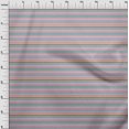 thumbnail image 3 of oneOone Georgette Viscose Fabric Horizontal Stripe Print Fabric BTY 42 Inch Wide, 3 of 4