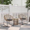 thumbnail image 2 of Outsunny 3 Piece Wicker Patio Furniture Set, Bistro Set with Cushions, 2 of 10