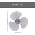 thumbnail image 2 of 12 Inch Plastic Fan Blade 3 Leaves Fan Blade Replacement Electric Fan Blades Part General Fans Accessories for Standing Pedestal Fan Table Fanner Brown Medium Brown Medium Brown Medium, 2 of 5