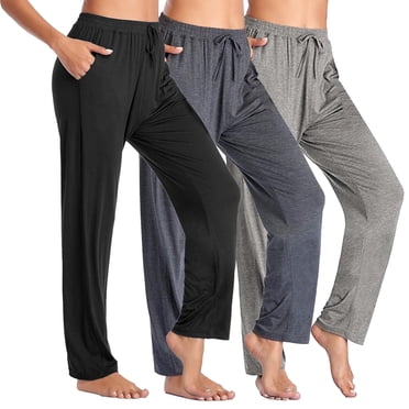 Women's 3-Pack Loose Fit Classic Lounge Pants (Sizes, S-3XL)