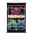 thumbnail image 1 of Pokémon - Neon Group Wall Poster, 14.725" x 22.375" Framed, 1 of 4