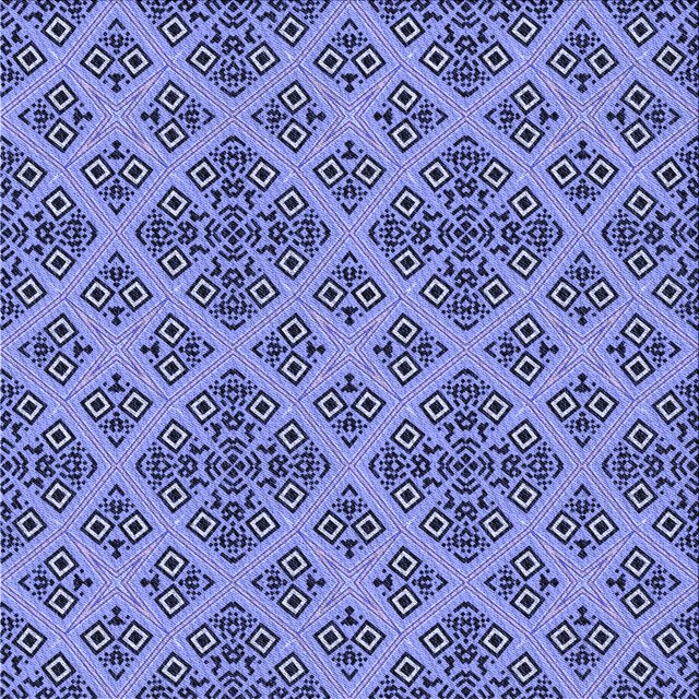 Ahgly Company Tapis de Zone Lavable en Machine Carré Transitionnel Jeans Bleu, 7 Pieds Carré