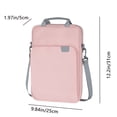 thumbnail image 3 of RRJ Laptop Bag, Lightweight Waterproof Polyester Shoulder Messenger Bag, 9.7-11 Inch Tablet Sleeve Case for Notebook Computer, Travel Office Work Commute, 3 of 6