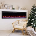 thumbnail image 2 of Costway 60" Linear Electric Fireplace 1500W Recessed Wall-Mounted with Multi-Color Flame, 2 of 10