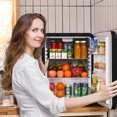 thumbnail image 3 of Costway 2.4 Cu.Ft. Compact Refrigerator Auto Defrost Reversible Door Mini Fridge, 3 of 10