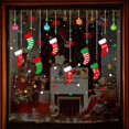 thumbnail image 2 of pitrice Christmas Wall Sticker Santa Claus Snowmen Wall Decal Waterproofing Window Shop Glass PVC Wall Tattoo, 2 of 8