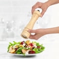 thumbnail image 1 of Trudeau 8" Capri Natural Wood Pepper Mill & Salt Mill Set, Manual, Adjustable, Corrosion-Resistant grinder, 1 of 5