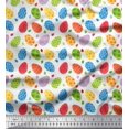 thumbnail image 1 of Soimoi Polyester Crepe Fabric Egg Easter Print Fabric by Yard 42 Inch Wide, 1 of 3