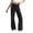 Black, variant on LLYwey on Sale Womens Hiking Pants Ladies Cargo Hiking Pants High Waisted Casual Solid Pocket Wide Leg for Work Casual Outdoor Pants Overalls New Full Length Pants Trousers Regular Fitted White S
