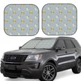 thumbnail image 1 of KLL Bébé Éléphant Girafe pour Pare-Brise Pare-Soleil 2 Pcs Pliable pour Fenêtre avant de Voiture pour la Plupart des Berlines SUV Camion-Petit, 1 of 6