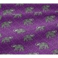 thumbnail image 5 of oneOone Viscose Jersey Fabric Elephant Block Print Fabric BTY 60 Inch Wide, 5 of 5