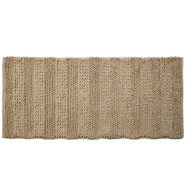 Affinity Linens LBD22X60RG-TPE Braided & Loop Chenille Oversized Bath Rug, Taupe - 22 x 60 in.