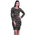 thumbnail image 2 of Moomaya Womens Full Sleeve Printed Midi Length Printed Bodycon Dress, 2 of 6