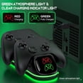 thumbnail image 4 of Dock Controller Charger Station for Series X S LED Controller Dual Stand Charging Dock with 2 4800mWh Rechargeable Batteries 4 Battery Covers, 4 of 7