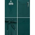 thumbnail image 4 of Adar Addition Go-Everyday Scrub Set for Men - Stylish Scrub Top & Cargo Scrub Pants - A9800 - Dark Teal - 3X, 4 of 7