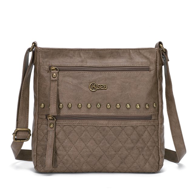 KL928 Crossbody Bags for Women Shoulder Bag Multi Pocket Soft PU Washed Leather Purse
