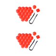 thumbnail image 2 of Maytalsory 20 Pieces Car Wheel Nut Caps Auto Hub Screw Cover Replacement Dust-proof Red 19mm 2Set, 2 of 6