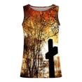 thumbnail image 5 of Gilets pour Hommes pour l'Été à Imprimé Floral Col Rond Haut de Sport Décontracté Manches Longues Coton Polyester 1 Pce, 5 of 5