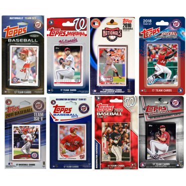 C&I Collectables MLB Washington Nationals 8 Ensembles d'Équipe de Cartes à Échanger sous Licence Différents