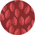 thumbnail image 1 of Ahgly Company Tapis d'Intérieur Lavables à la Machine, Carrés, Transitionnels, Rouges, 3 Pi Carrés, 1 of 7