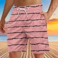 thumbnail image 3 of Soki Beach Casual Shorts for Men Striped Shorts on Clearance, 3 of 4