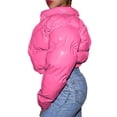 thumbnail image 2 of FOCUSNORM Femmes Juniors Mode Manches Longues Col Montant Vestes Matelassées Métalliques, 2 of 7