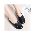 thumbnail image 4 of Woobling Womens Mules & Clogs Slip On Loafers Closed Toe Slides Lightweight Flats Work Slippers Black 9, 4 of 9