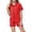 B Red, variant on Girls Pjs Toddler Kids Boys Girls Short Sleeve Solid Tops T Shirt and Shorts Casual 2 Piece Satin Pajamas Set Pyjama Enfant Fille Silver 4 Years-5 Years