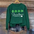 thumbnail image 1 of Chandails de la Saint-Patrick pour Femmes Col Rond Chandail Imprimé à Manches Longues Chandails pour Femmes, 1 of 4