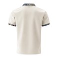 thumbnail image 4 of Shirts for Men, Mens Lapel Color Buttons Outdoors Short Sleeve Turndown Collar Blouse Shirt, 4 of 5