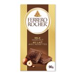 FERRERO ROCHER Premium Chocolate Bar, Milk Chocolate with Hazelnut, 90g